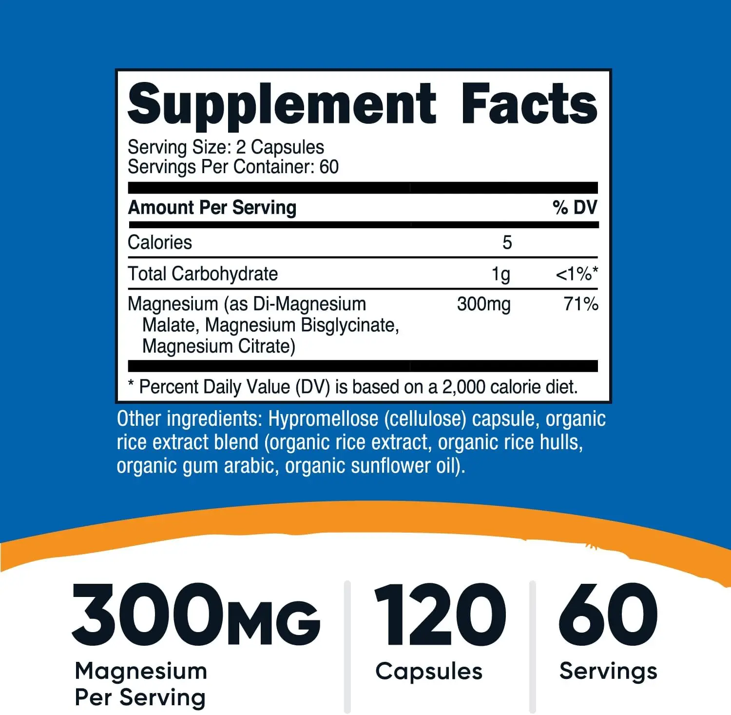 Nutricost Triple Magnesium Complex 300 Mg Capsules